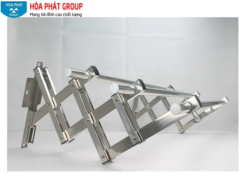 giàn phơi xếp ngang inox