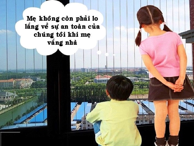 lưới an toàn bảo vệ cửa sổ