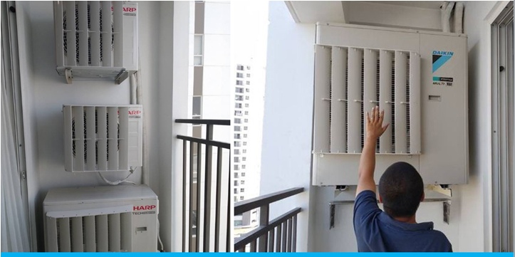 Mặt nạ chuyển hướng gió dàn nóng lắp đặt dễ dàng 