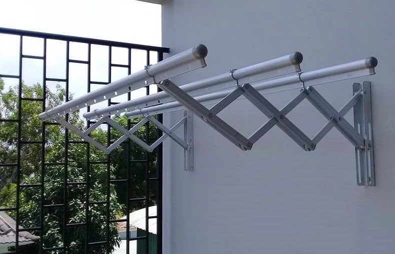 giàn phơi thông minh xếp tường
