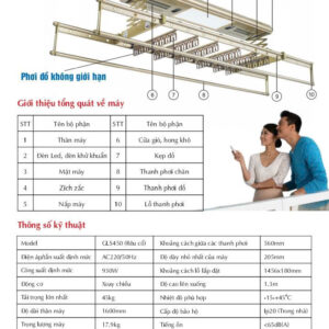 giàn phơi điều khiển từ xa