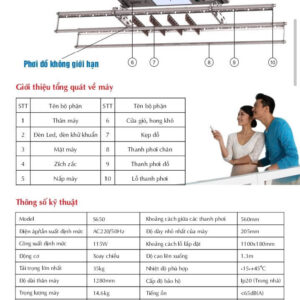 giàn phơi điều khiển từ xa