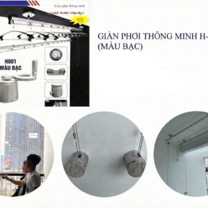 Giàn phơi bạt thông minh H-001 (Màu bạc)