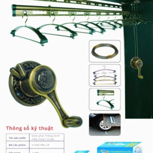 Giàn phơi thông minh H-002 Rêu cổ