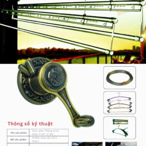 Giàn phơi thông minh H-002 Plus (Rêu cổ 4 thanh)